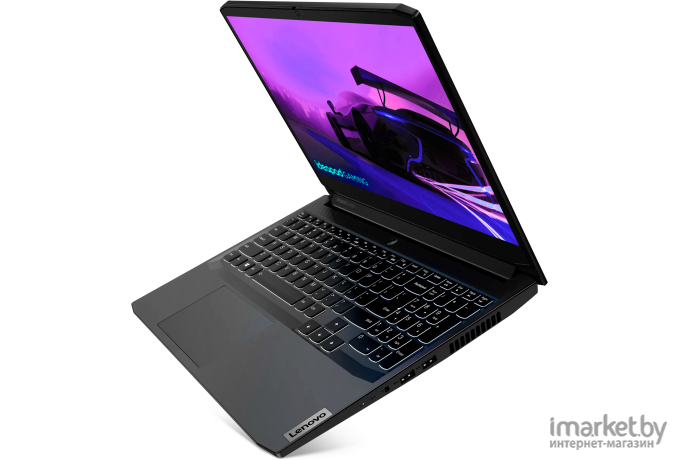 Ноутбук Lenovo IdeaPad Gaming 3 15IHU6 черный (82K101A5RM)