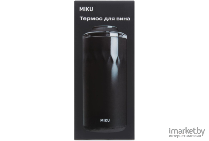 Термос Miku Для вина (черный)