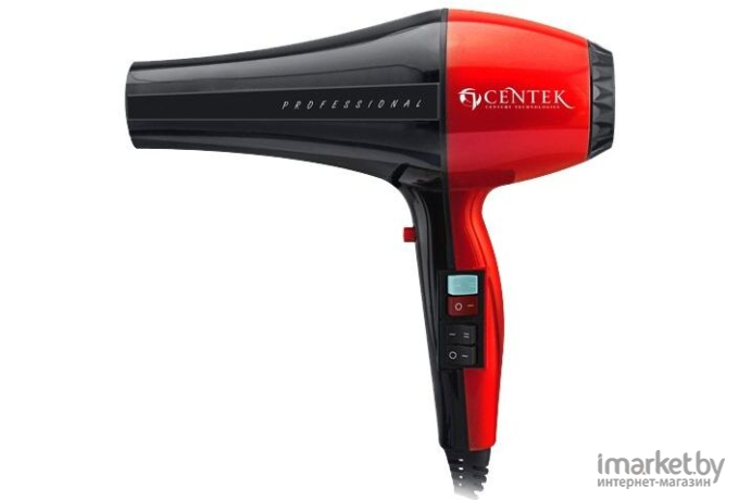 Фен Centek CT-2225 Professional черный/красный