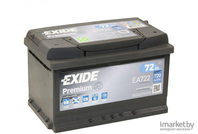 Автомобильный аккумулятор Exide Premium EA722 (72 А/ч)